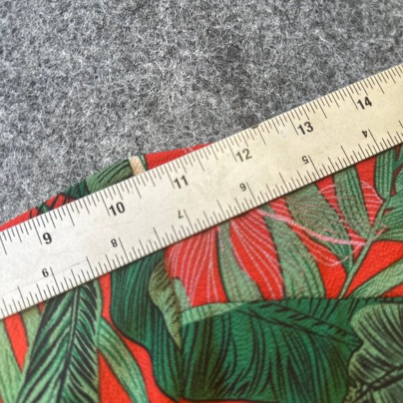 SHEIN Curve Womens Tropical Print Knot Front Crop Blouse 2X Beachy Summer NWOT - Picture 8 of 16